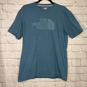 The North Face Men's Classic Fit-  Blue Logo Crew T-Shirt - Size: M
